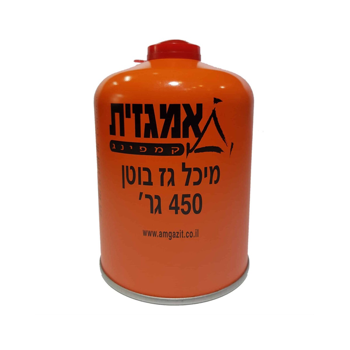 מיכל גז ח"פ+שסתום בטחון 450 גרם-הברגה