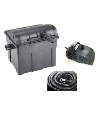 סט פילטר גרביטציה מנורת UV 9W ומשאבה לבריכות נוי