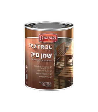 שמן טיק לריהוט גן TEXTROL אלון מוזהב 1 ליטר