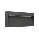 גוף תאורה צמוד קיר אור חם 9W יהל שחור