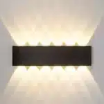 צמוד קיר 12W UP/DOWN SKIP IP54-אור צהוב