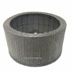 מסגרת נצרים (פלסטיק) לבריכת חלוקים שחור 72.5 ס"מ יובינק UBBINK WICKER I