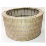 מסגרת נצרים (פלסטיק) לבריכת חלוקים אפור צהבהב 72.5 ס"מ