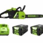 מסור שרשרת “12 (305 מ”מ) 80V PRO +שתי סוללות 2Ah +מטען מהיר 80V Pro