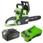 מסור שרשרת 24V + סוללה 4A + מטען מהיר 24V