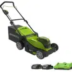 מכסחת דשא נטענת נדחפת 48V(2X24V) רוחב 41 ס”מ + 2X2.0Ah + מטען Dual Port(2A) 48V