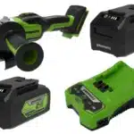 משחזת זווית “5 (125 מ”מ) Brushless עם שתי סוללות 5.0Ah + מטען מהיר (דור 2) 24V