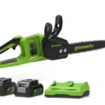 מסור שרשרת “14 (36 ס”מ) 48V (2X24V) Brushless עם שתי סוללות 5.0Ah + שקע USB מטען מהיר Dual Port (4A) 48V