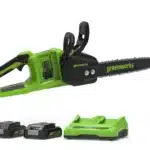 מסור שרשרת “14 (2X24V) 48V BL עם 2X2.0Ah + מטען Dual Port 48V