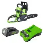 מסור שרשרת 24V + סוללה 2A + מטען מהיר 24V